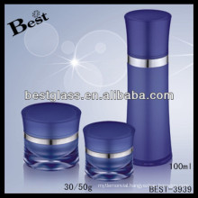 100ml blue frosting face cream container , promotional acrylic face cream container
